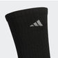 Pacote com 6 meias acolchoadas adidas masculinas, pretas, tamanho 12-16