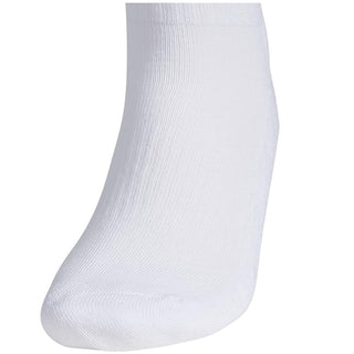 Pacote com 6 meias acolchoadas adidas masculinas, tamanho 12-16, brancas