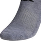 Pacote com 6 meias esportivas acolchoadas Adidas masculinas, cinza, tamanho 6-12