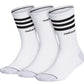 Meias Adidas Masculinas 3Pk Crew Brancas Tamanho 6-12