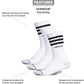 Meias Adidas Masculinas 3Pk Crew Brancas Tamanho 6-12