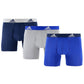 Cuecas Boxer Adidas Climalite Masculinas, Pacote com 3, Azul, Tamanho Médio