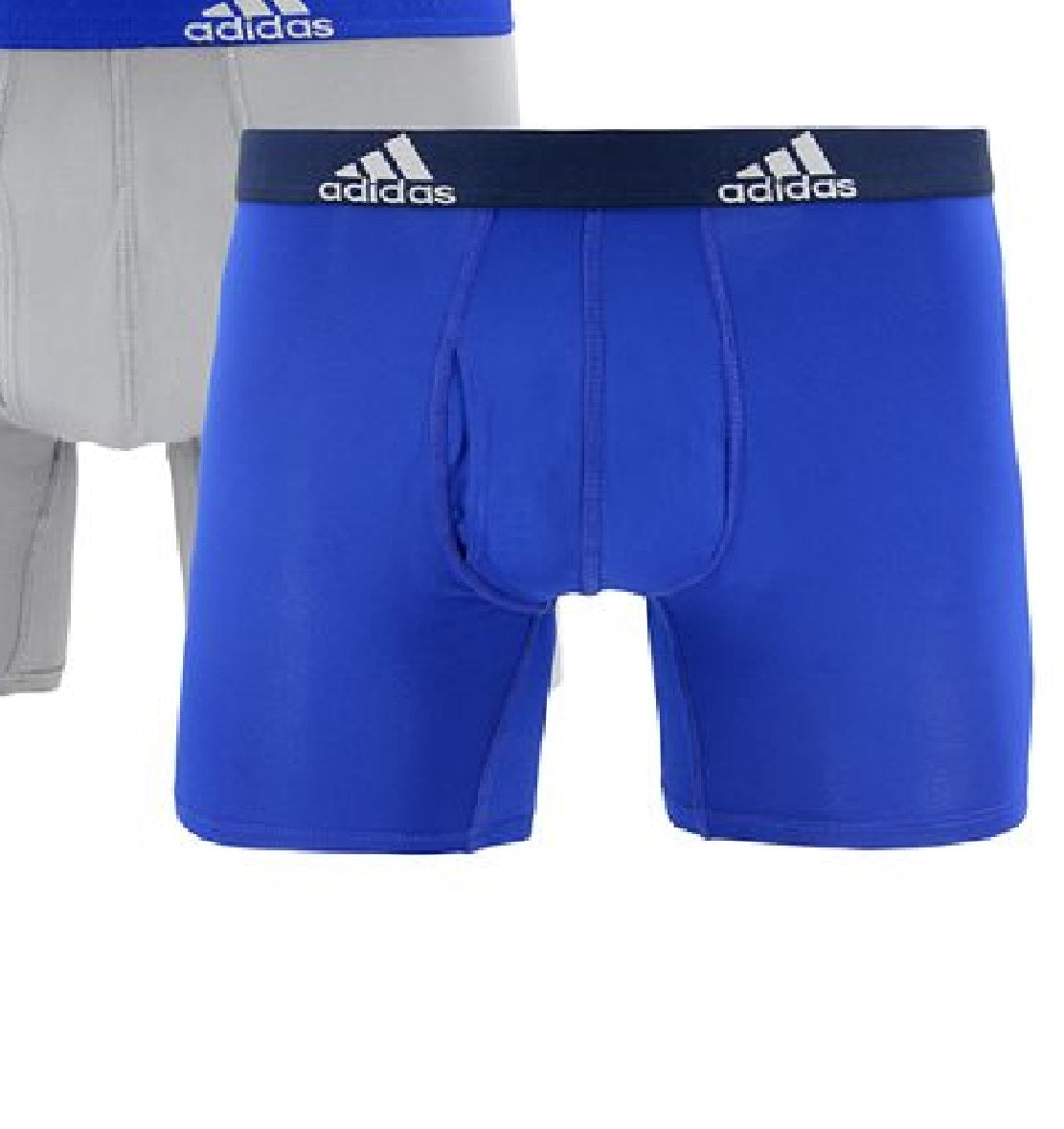 Cuecas Boxer Adidas Climalite Masculinas, Pacote com 3, Azul, Tamanho Médio