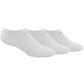 Meias Adidas Cushioned II No-Show Femininas, Pacote com 3, Brancas, Tamanho 4-10