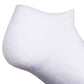 Meias Adidas Cushioned II No-Show Femininas, Pacote com 3, Brancas, Tamanho 4-10