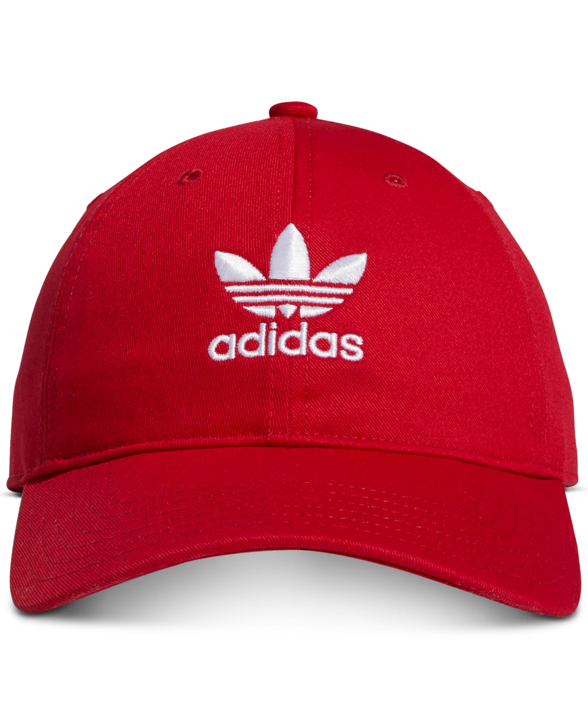 Boné de beisebol feminino Adidas Relaxed, vermelho, tamanho regular