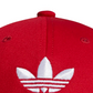 Boné de beisebol feminino Adidas Relaxed, vermelho, tamanho regular