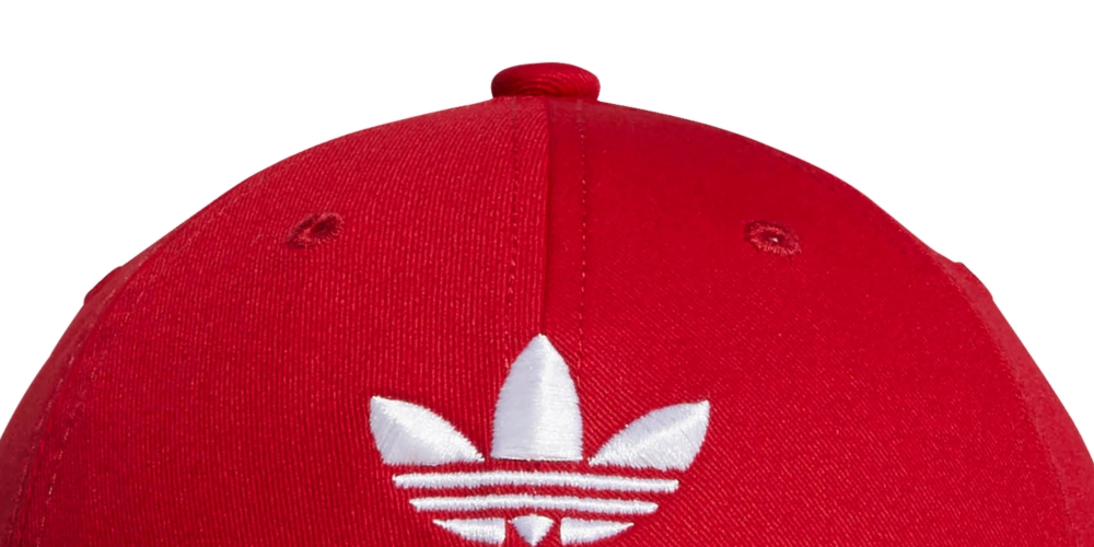 Boné de beisebol feminino Adidas Relaxed, vermelho, tamanho regular