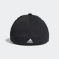 Boné de beisebol adidas Release II Stretch Fit masculino, preto, tamanho pequeno