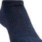 Meias invisíveis acolchoadas esportivas masculinas Adidas, pacote com 6, tamanho regular, azul