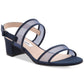 Sandália feminina Nina Ganice Mesh com tiras, azul, tamanho 8,5 M