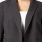 Blazer feminino Anne Klein com um botão, cinza, tamanho 20W
