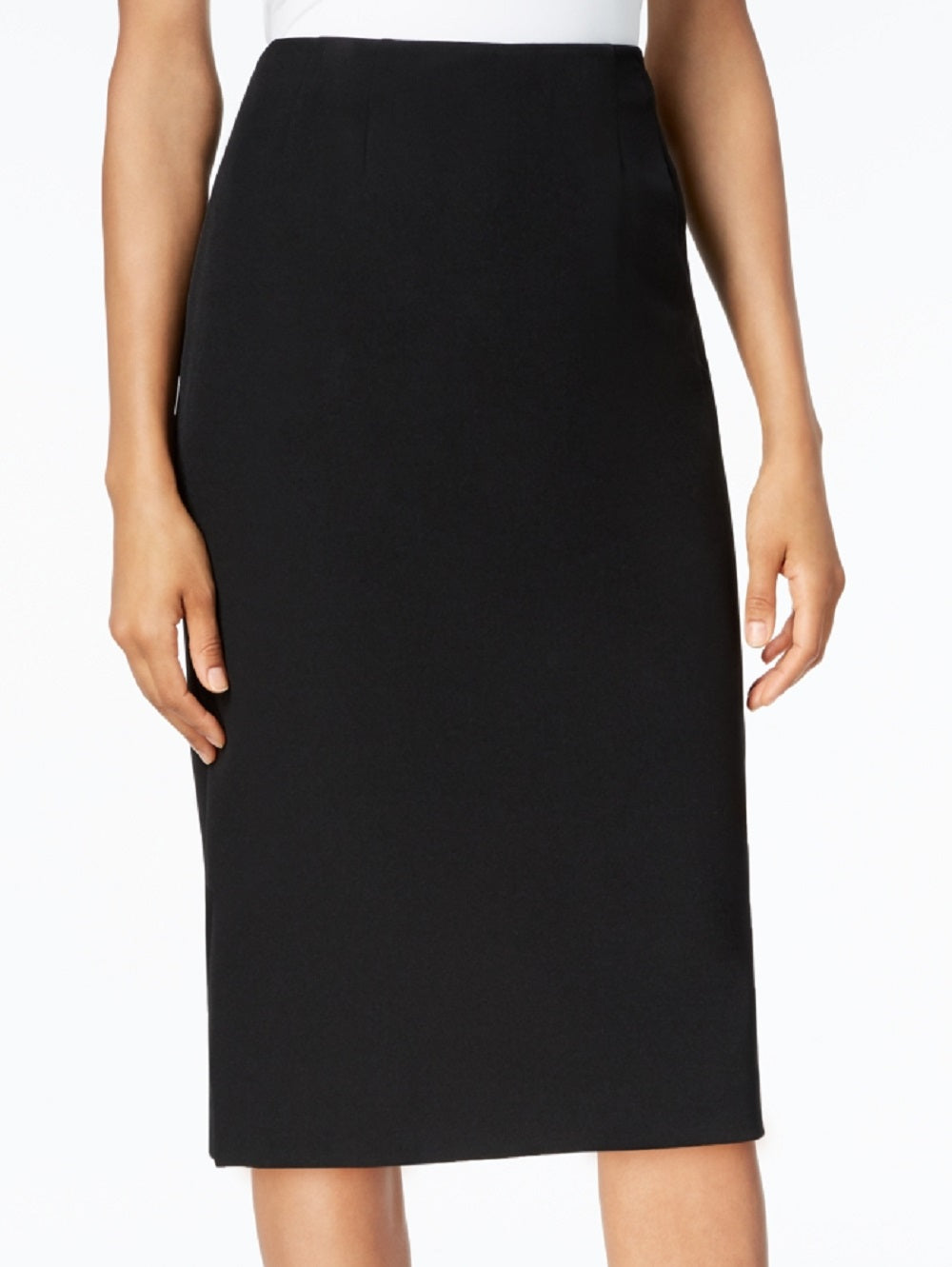 Saia lápis midi feminina Kasper preta tamanho 6 Petite