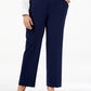 Calça social moderna feminina Kasper, azul, tamanho 24W