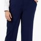 Calça social moderna feminina Kasper, azul, tamanho 24W