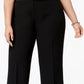 Calça social feminina Kasper Modern, preta, tamanho 16W