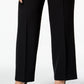Calça social feminina Kasper Modern, preta, tamanho 16W