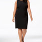 Vestido tubinho sem mangas Kasper feminino, preto, tamanho 16W