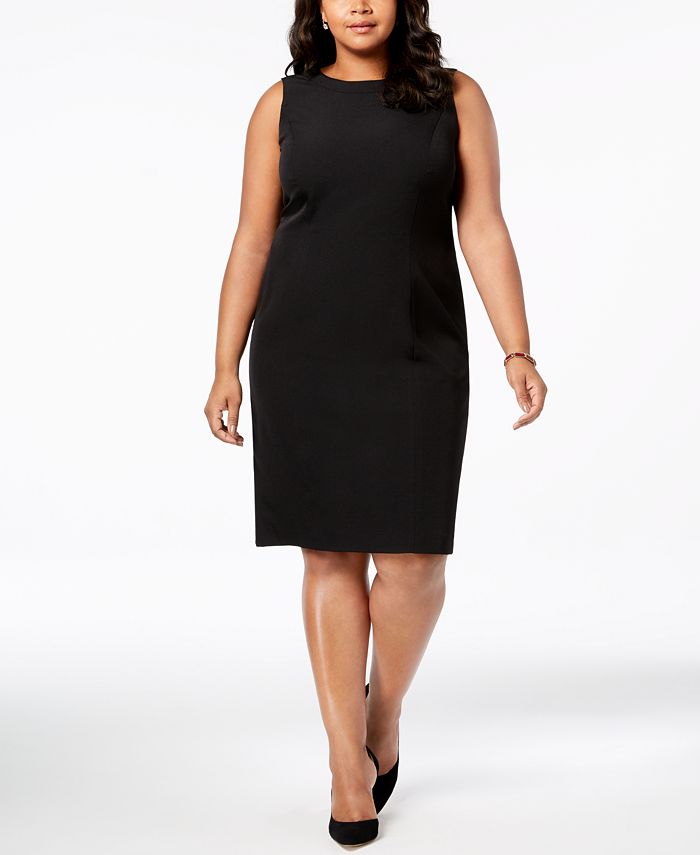 Vestido tubinho sem mangas Kasper feminino, preto, tamanho 16W