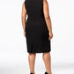Vestido tubinho sem mangas Kasper feminino, preto, tamanho 16W