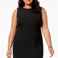 Vestido tubinho sem mangas Kasper feminino, preto, tamanho 16W