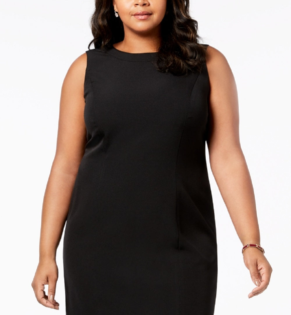 Vestido tubinho sem mangas Kasper feminino, preto, tamanho 16W
