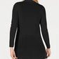 Cardigan longo peplum feminino Anne Klein, preto, tamanho pequeno