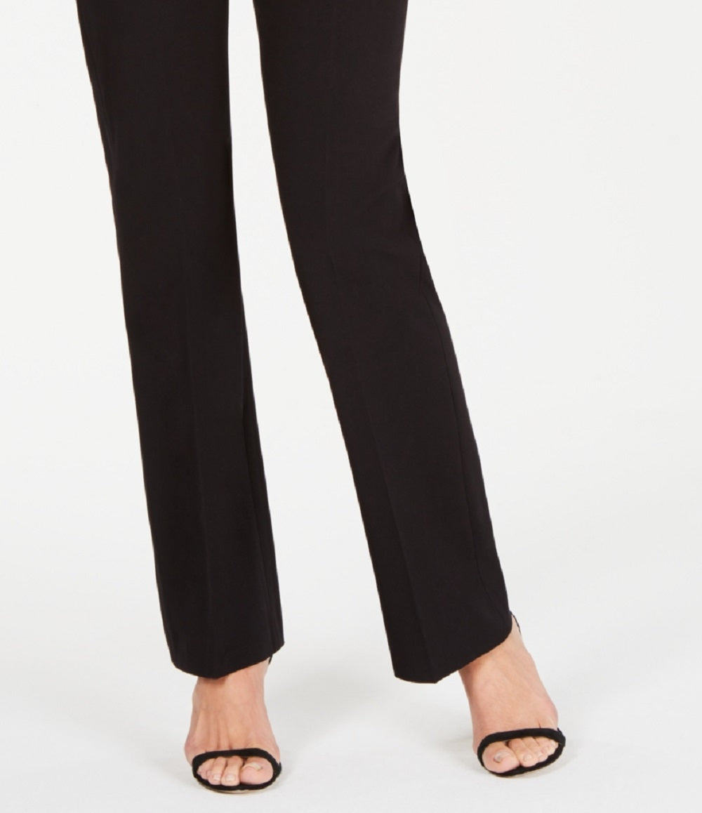 Calça flare feminina Anne Klein, preta, tamanho 12