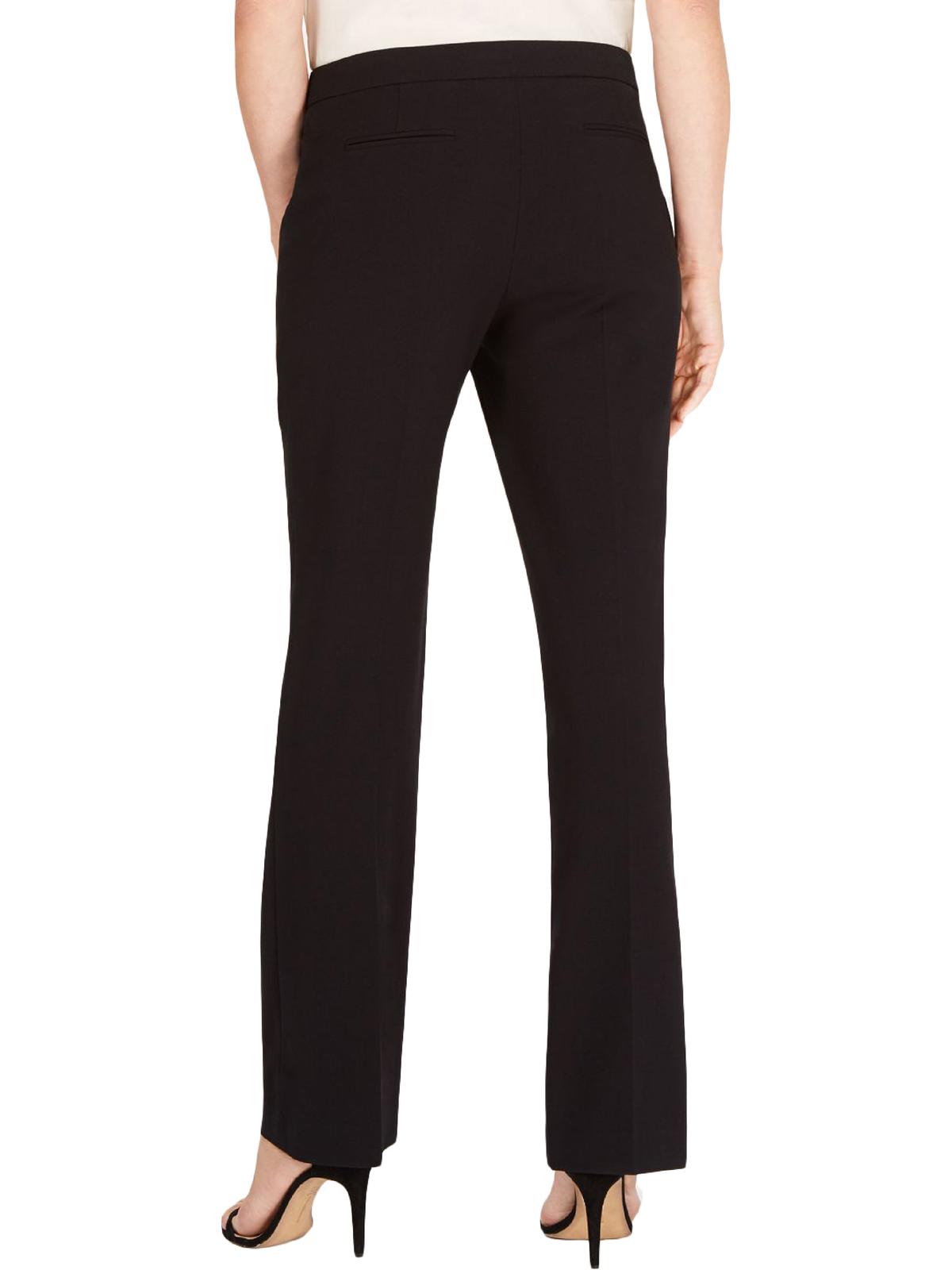 Calça social feminina moderna Anne Klein, preta, tamanho 16