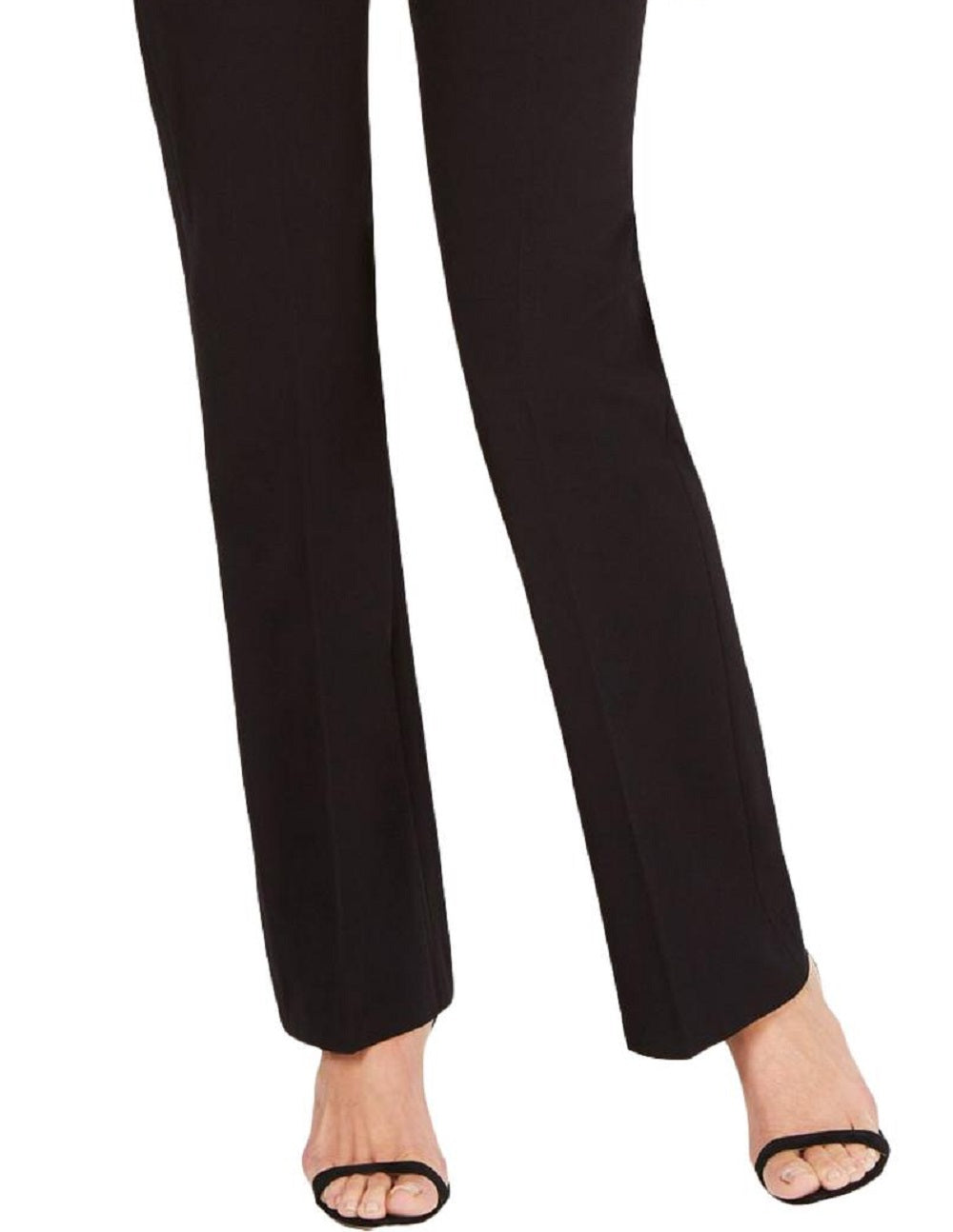 Calça social feminina moderna Anne Klein, preta, tamanho 16