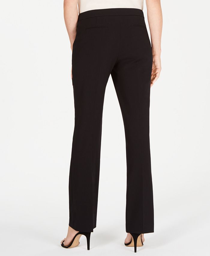 Calça flare feminina Anne Klein preta e elástica