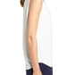 Blusa feminina Anne Klein com decote redondo e sem mangas, branca, tamanho XX-G