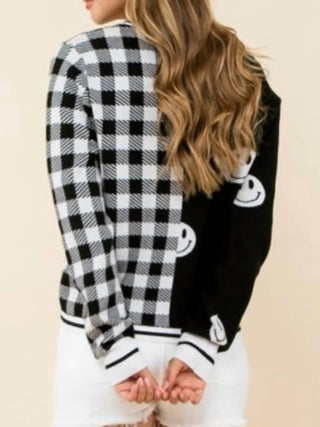 Thml - Smiley/checkered Sweater