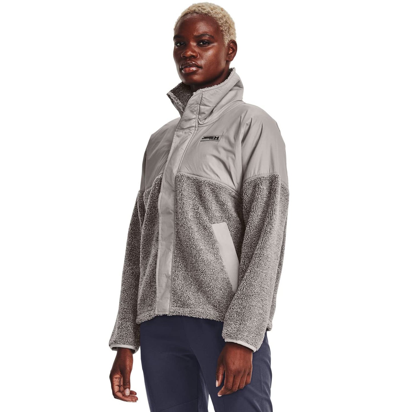 Under Armour Women's Mission Boucle Swacket Jacket - Medium