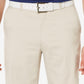Shorts masculinos PGA Tour com frente lisa, marrom, tamanho 30