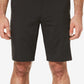 Shorts masculinos PGA Tour Big and Tall com frente plana, preto, tamanho 50