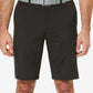 Shorts masculinos PGA Tour Big and Tall com frente plana, preto, tamanho 52