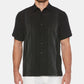 Camisa listrada ombré masculina Cubavera preta tamanho XX-G