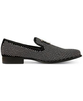 Stacy Adams Swagger Masculino com Enfeite Cravejado, Cinza, Tamanho 8,5 M