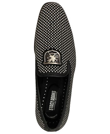 Stacy Adams Swagger Masculino com Enfeite Cravejado, Cinza, Tamanho 8,5 M