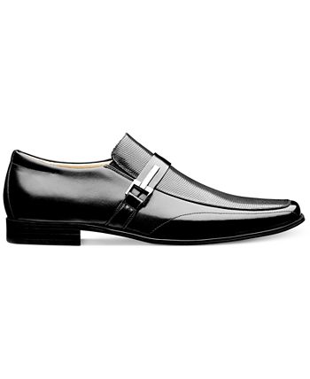 Stacy Adams Beau Bit Mocassim Perfurado Masculino Preto Tamanho 10,5 M