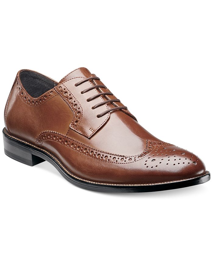 Sapatos Oxford Stacy Adams Garrison Wing Tip Masculinos Marrom Tamanho 8,5 M