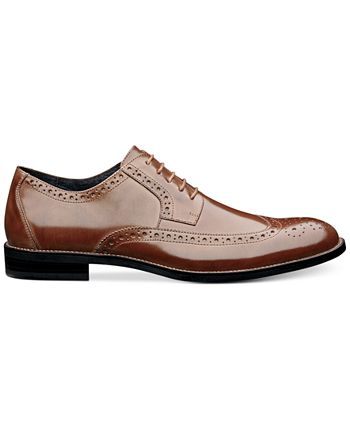 Sapatos Oxford Stacy Adams Garrison Wing Tip Masculinos Marrom Tamanho 8,5 M