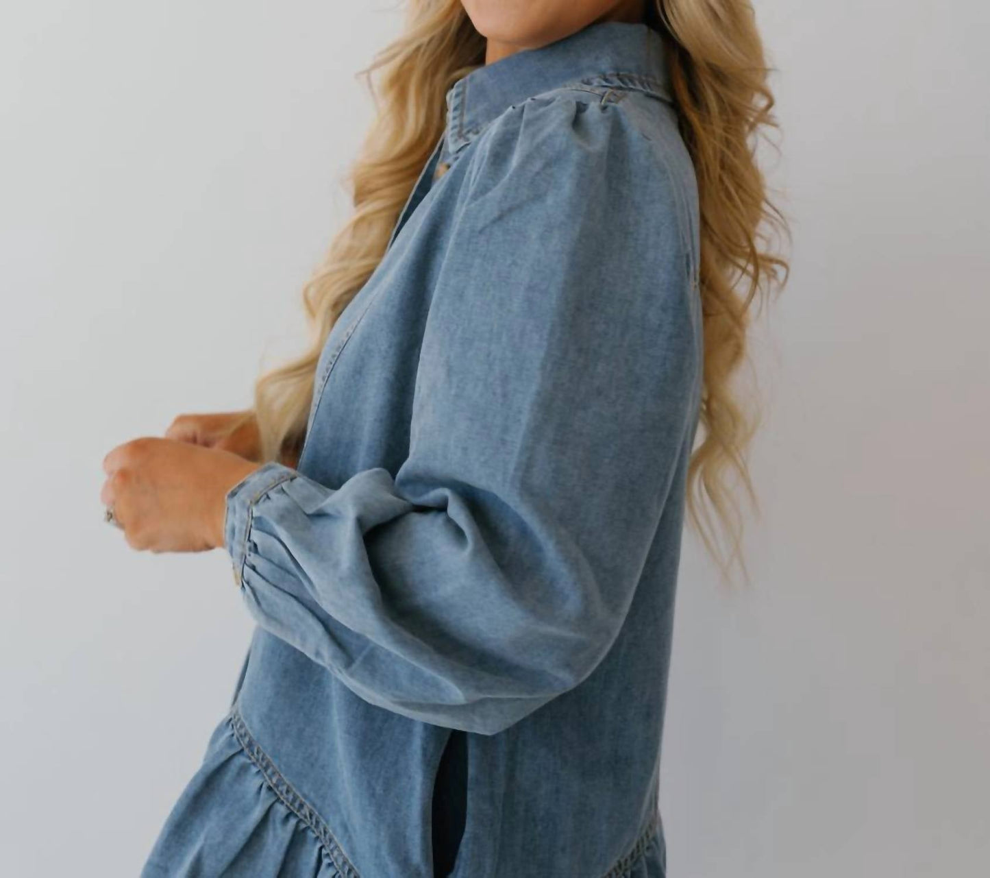 Entro - Long Sleeve Denim Dress