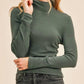 Paper Crane - Ribbed Knit Turtleneck Top