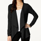 Thalia Sodi Cardigan feminino com amarração nas costas, preto, tamanho pequeno