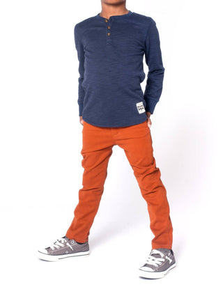 Appaman - Boys' Craftsman Thermal Henley Top