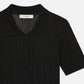 Frame - Ribbed Short Sleeves Cropped Polo Shirt