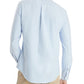 Camisa Oxford Masculina Tommy Hilfiger Custom Fit New England Solid Azul Tamanho X-G