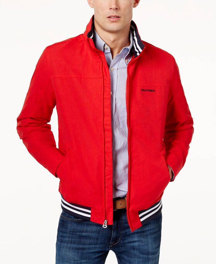 Jaqueta Tommy Hilfiger Regatta Masculina Vermelha Tamanho Grande